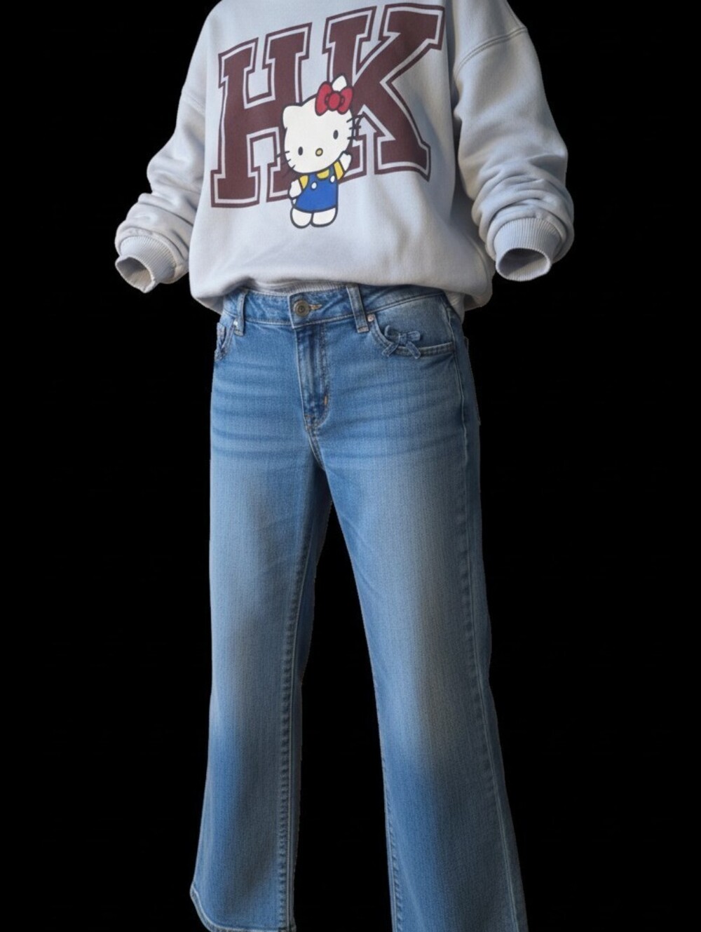 Sanrio Hello Kitty Girls Size 3 And Childrens Place 4T Flare Jeans